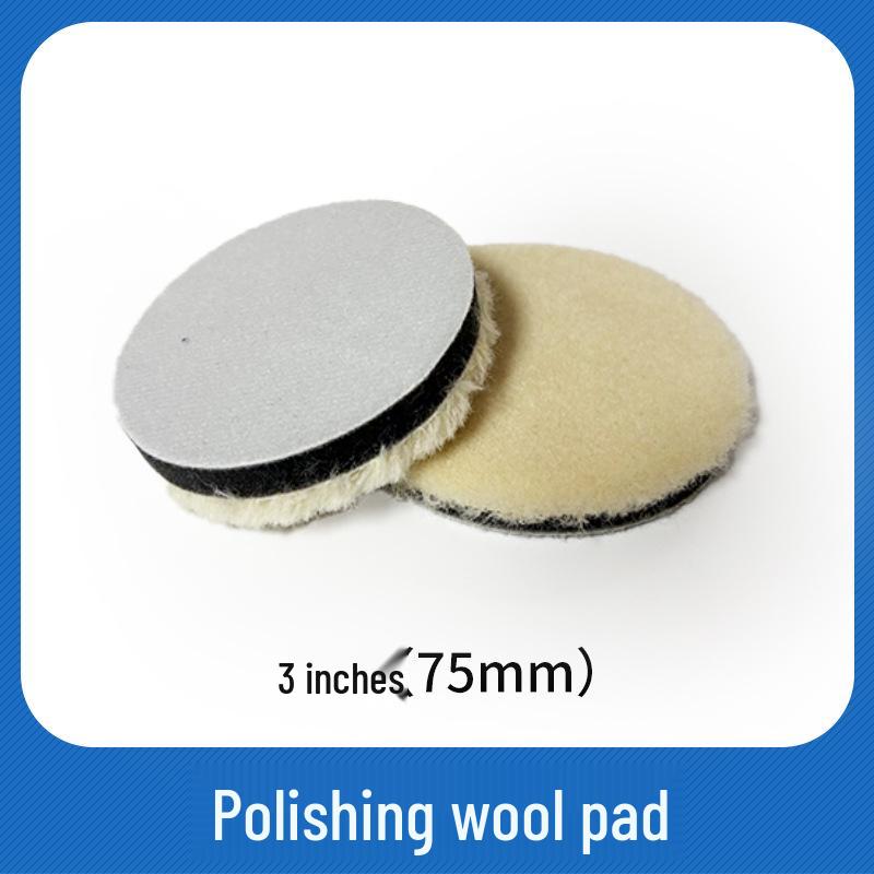 Self-Adhesive Japanese Wool Car Polishing Pad - Scratch Repair & Detailing Disc.
