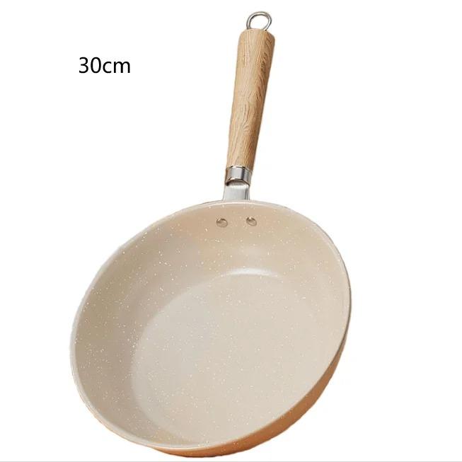 

Сковорода Wok с антипригарным покрытием Домашняя сковорода для стейков Сковорода для жарки блинов Индукционная плита Газовая плита Специальная кастрюля Maifan Stone Антипригарная кастрюля