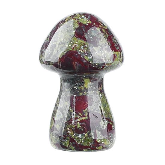 Mini Mushroom Gemstone Sculpture Cute Natural Healing Stone Polished Mushroom Figurine for Home Crafts Flower Pot Decor Gifts for Women Men