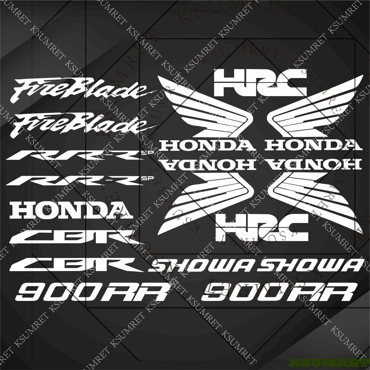 AAADF1 For Honda Fireblade Motorcycle Stickers CBR900RR RR-R SP HRC Racing Logo Decal Waterproof