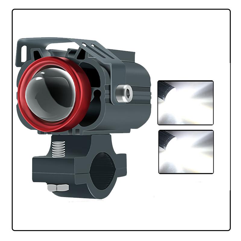 1PC Motorcycle Led Bulb, Two Lens Lights, Dual Lens Bulb, High And Low Integrated Ultra Bright Electric Light