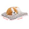 Symulacja Śpiący Pies Szczeniak Ornament Zwierzę Pluszowa Zabawka Węgiel Bambusowy Dekor (Żółty)