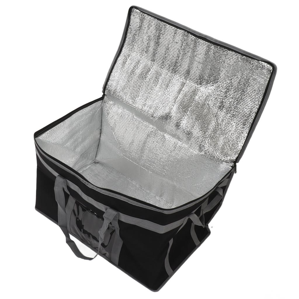 Izolovaná taška 38L Velká kapacita Opakovaně použitelná chladicí taška Taška na oběd se 2 uchy na jídlo