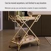 Modern 2-Tier Mobile Serving Cart