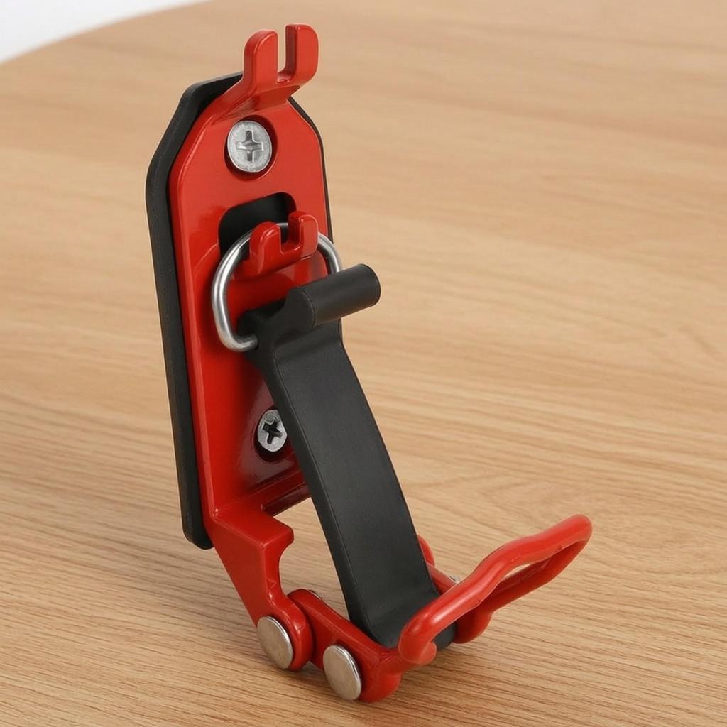 6 Pieces Hinged Tool Clamp with Rubber Strap SpaceSaving Hatchet Mounting Easy to Install Axe