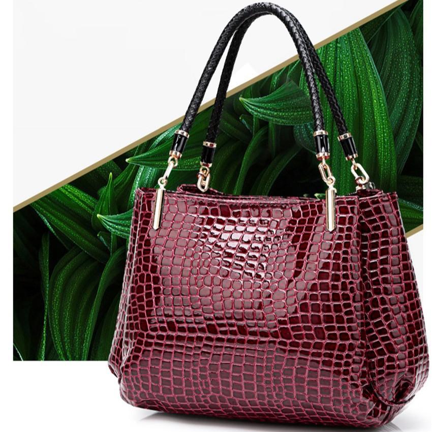 Crocodile Pattern Women's Bag Women's Handbag New Fashion European and American Retro Women's Bag Shoulder Bag