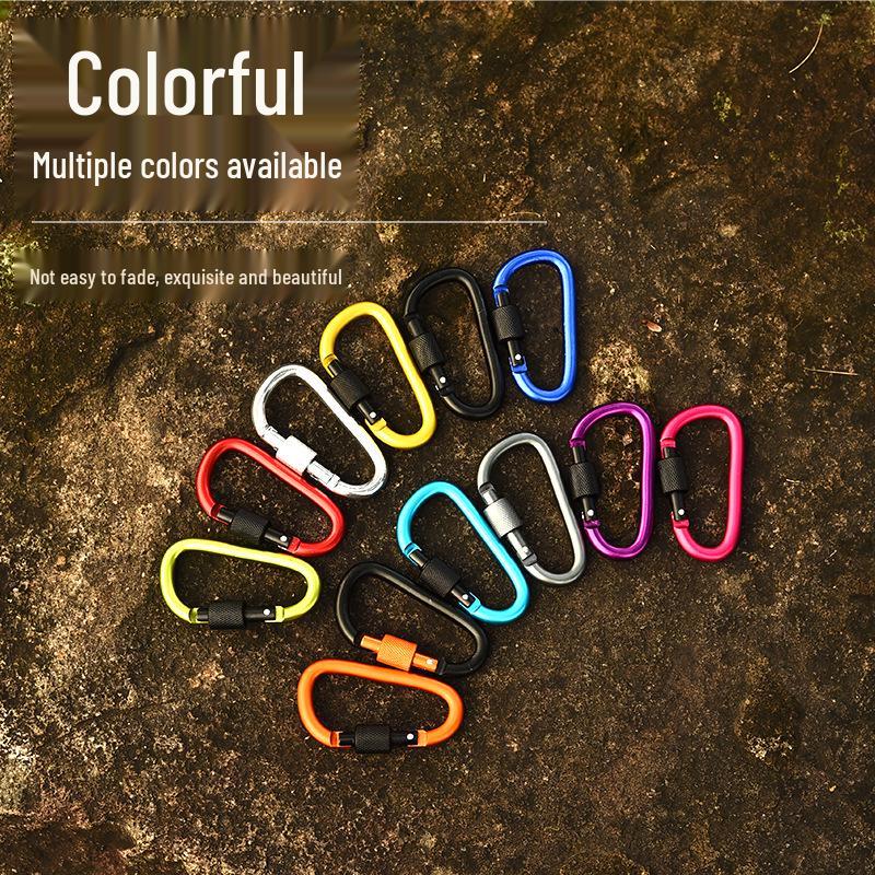 D-shaped Aluminum Alloy Quick Release Backpack Buckle - Tactical Outdoor Use