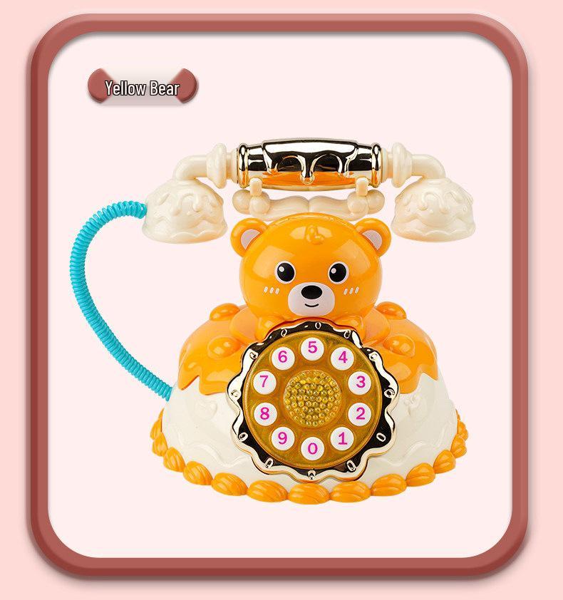 Musical Toy Phone for Early Childhood Development - Simulated Landline for Boys & Girls