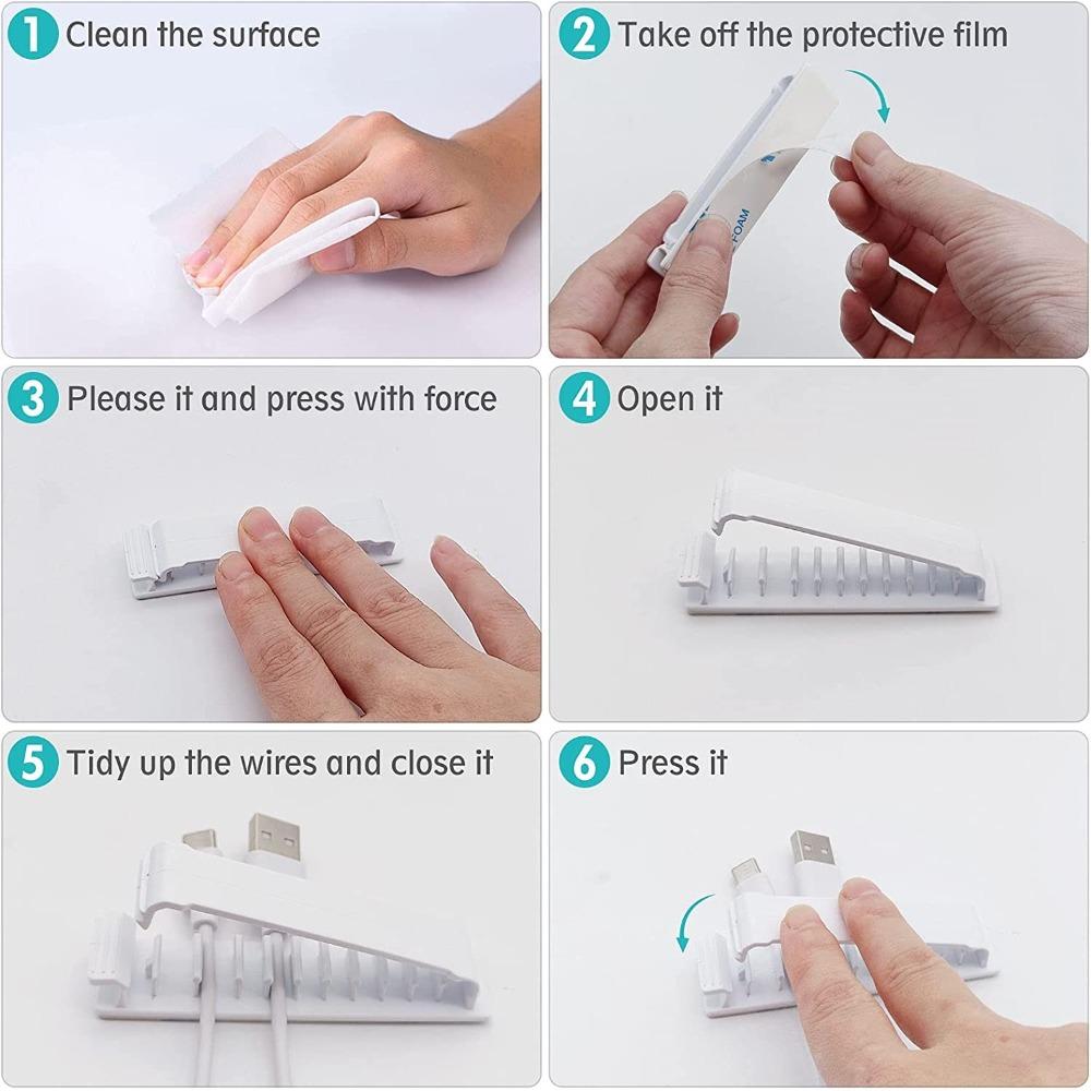 Cord Holder Wire Cluster Clamp Wire Organizer Cable Organizer Flexible Cable Winder Cable Clamp