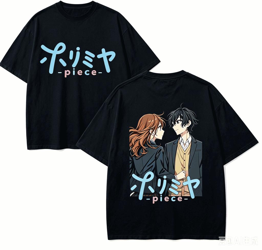 Horimiya Anime Lover TShirt Harajuku Cotton NewModel High Street Oversized Unisex Short Sleeves Classic High Quality Couples
