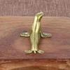 New Sea Animal Seal Figurines Miniatures Retro Brass Office Desktop Crafts Ornament Gifts Home Decorations Living Room Accessory