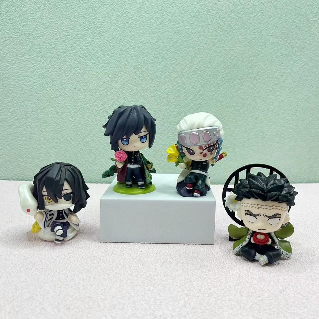 Cute And Colorful Demon Slayer Figures With Tanjiro Nezuko Zenitsu In Pvc Material