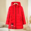 Elderly Women's Winter Hooded Padded Jacket