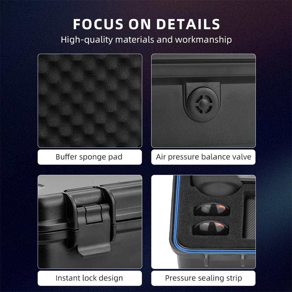 Camera Storage Case Hard Shell Waterproof Protective Box Travel Suitcase for Insta360 X5 Accessories
