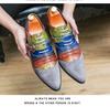 European & American 2025 Men's Fashionable Mid-Heeled Pointed Toe Loafers - Spring & Autumn Collection