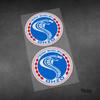 Team Carroll Shelby Racing Decals Cobra Sticker Motorcycle Racing  Reflective Stickers for Car Body Glass Laptop Vinyl Material