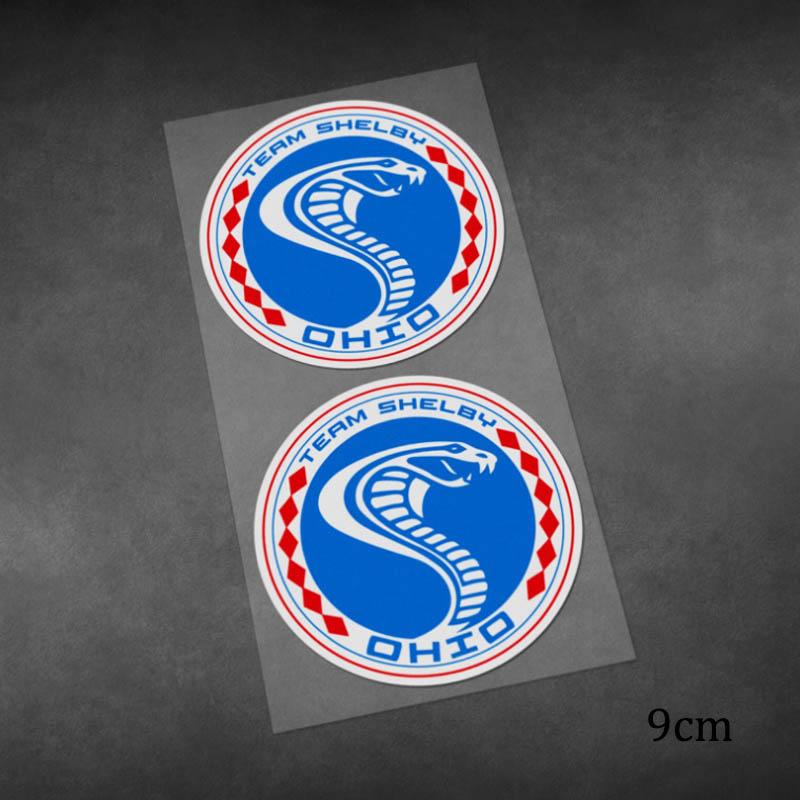 Team Carroll Shelby Racing Decals Cobra Sticker Motorcycle Racing Reflective Stickers for Car Body Glass Laptop Vinyl Material