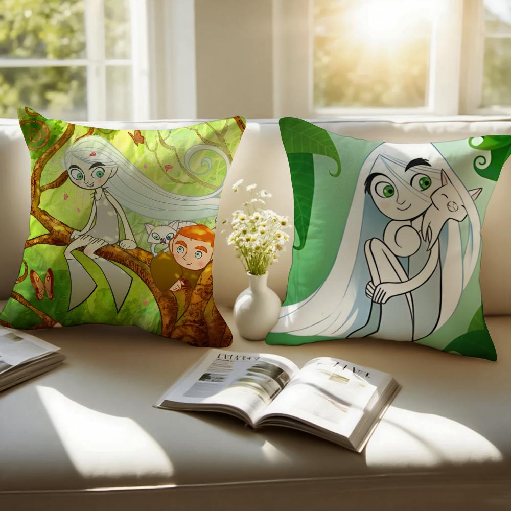 The SSecret of Kells Cushion Cover Pillowcase Antidustmite Invisible Zipper Short Plush Sofa Cushion