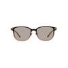 [Zoff] SUNCUT Glasses/UV100% Cut Wellington Sunglasses (Brown (Clear) ZA201G01_48A2) Leather-Look Rubber Temples, Non-Slip, Unisex, UV