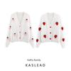 Kaslead New Arrival Women's Clothing Fashion Style Fashion Minimalist Loose Strawberry Knitting Cardigan