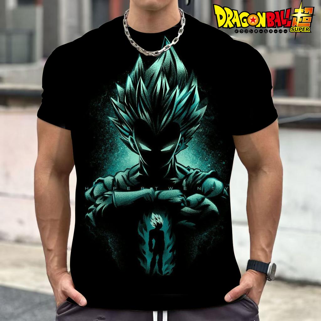 Summer Dragon Ball Cartoon Cartoon 3d Printed T-Shirt Top Broli Begita Wu Empty Short Sleeves For Men And Children Short Sleeves
