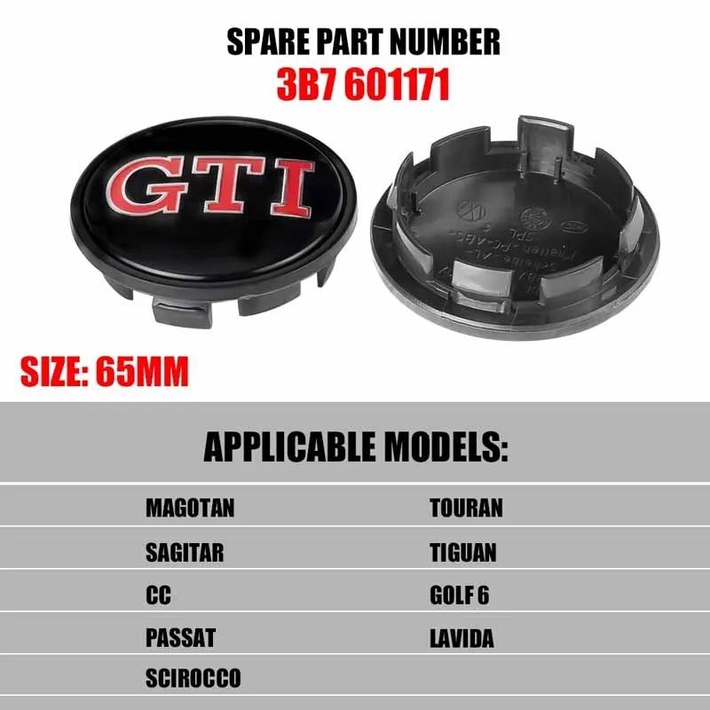 Für VOLKSWAGEN VW 4 Stück 56/65/66mm Auto Radnabenkappen Nabenkappen Zubehör für Volkswagen VW GTI Golf Jetta Polo Beetle