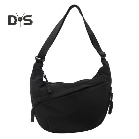 

Женская сумка через плечо с регулируемым ремнем, большая вместительная сумка для пельменей, застежка-молния, многокарманный дизайн, сумка-слинг для повседневного использования чёрный