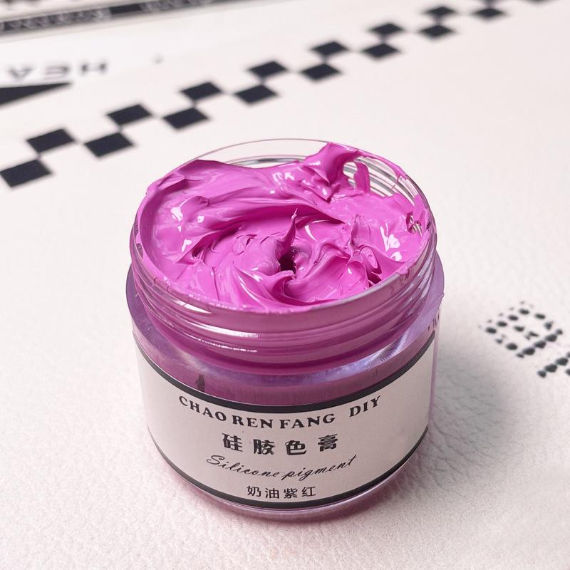 30g Liquid Silicone Color Paste Oily Cream Color Paste Macaron Paint DIY Pinch Glue AB Silicone Color