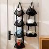 Over The Door Ball Organizer Hanging Storage Bag Over The Door 3 or 4 Tiers Hanging Mesh Bag for Basketballs Stuffed Animals Garage Kids Room Nursery