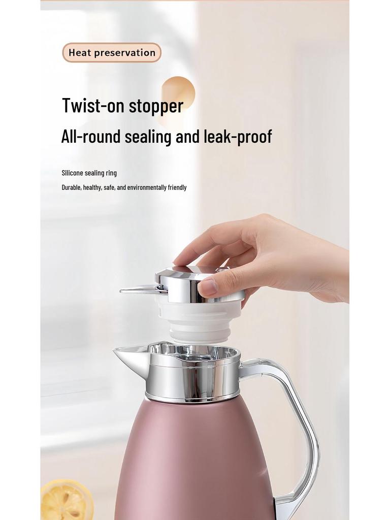 304 Stainless Steel Anti-Scald Insulated Kettle - Double-Layer Hot Water Bottle for Home & Commercial Use