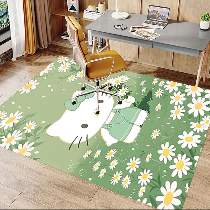 1pc Hello Kitty Carpet Office Rug Outdoor Mat Home Decor Area Carpet Festival Gift Office Desk Chair Carpet