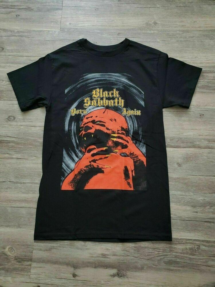

Black Sabbath Born Again Baby Devil Черная хлопковая футболка с принтом S