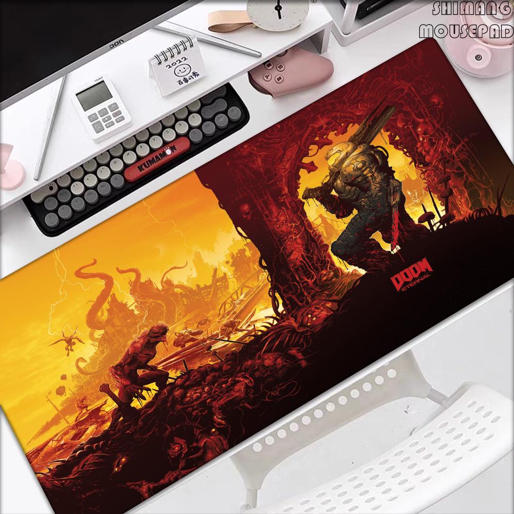 Heißes Spiel DDOOM EEternal Mauspads Gaming Zubehör Große Mauspads Gamer XXL Teppich PC Schrank Tischunterlage xMM Mauspads Teppich