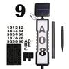 360-Degree Solar Address Sign Auto Illuminates LED House Number Sign  Night Lighting