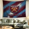 Custom Name West Ham United Printed Tapestry – Wall Hanging for Bedrooms, Dorms, and Home Decor