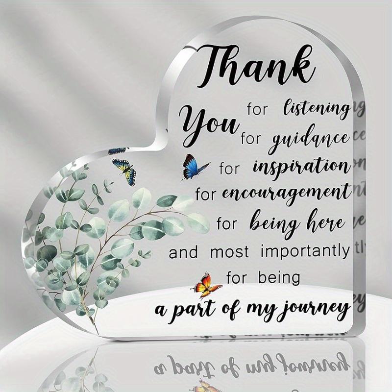 

Акриловое сердце «Спасибо» — Подарок благодарности и прощания для учителей и коллег чистый