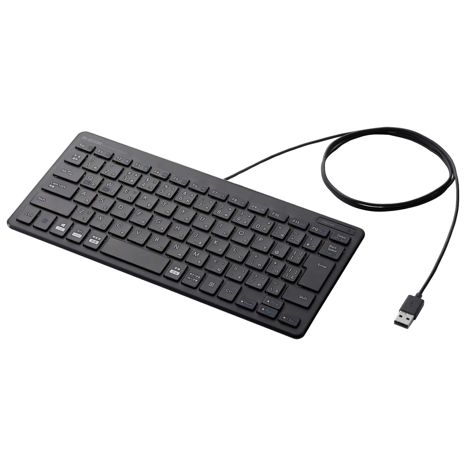 

ELECOM Keyboard Wired Pantograph Mini Keyboard Black TK-FCP096BK