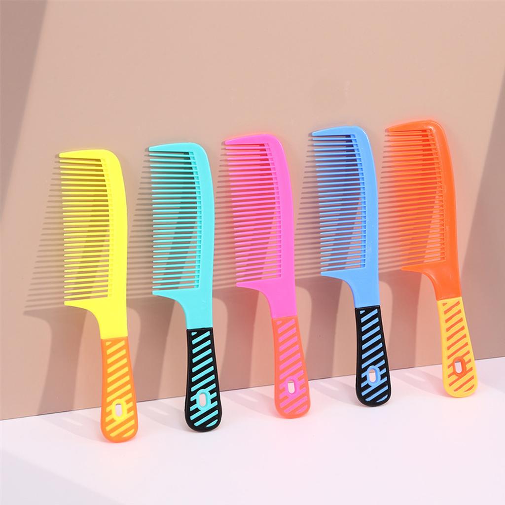 5 Pcs Women's Tooth Comb Set Styling Essentials Round Combs with Handle Hairdressing Tools for Grooming And Beauty