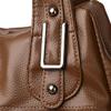 Soft Leather Large Capacity Shoulder Bag Middle-Aged Women's Bag Mother's Bag Commuter Multi-Pocket Crossbody Bag