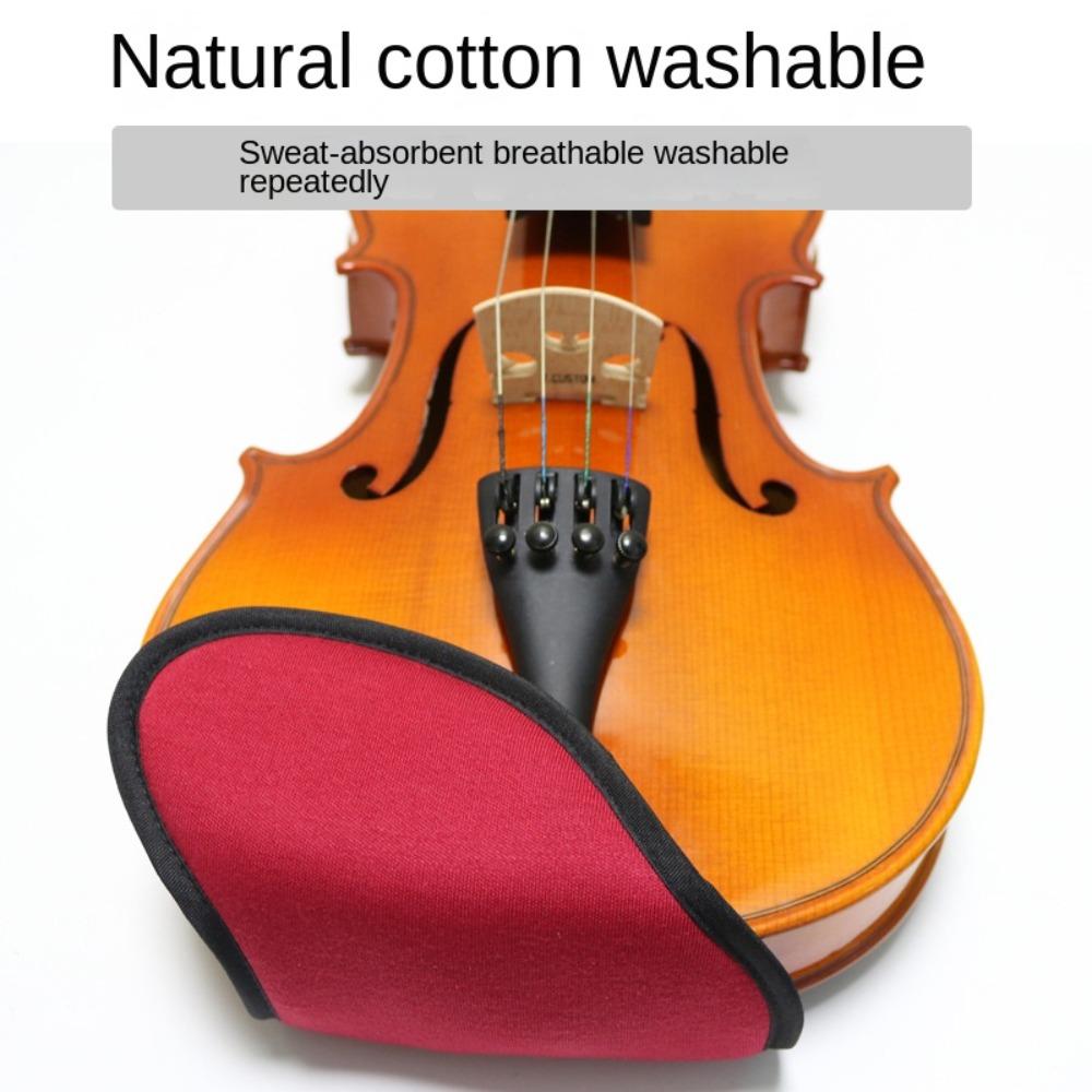 Cotton Violin Chin Rest Pad Protector Fiddle Soft Cotton Cover Violin Shoulder Rest Pad  4/4 Violin