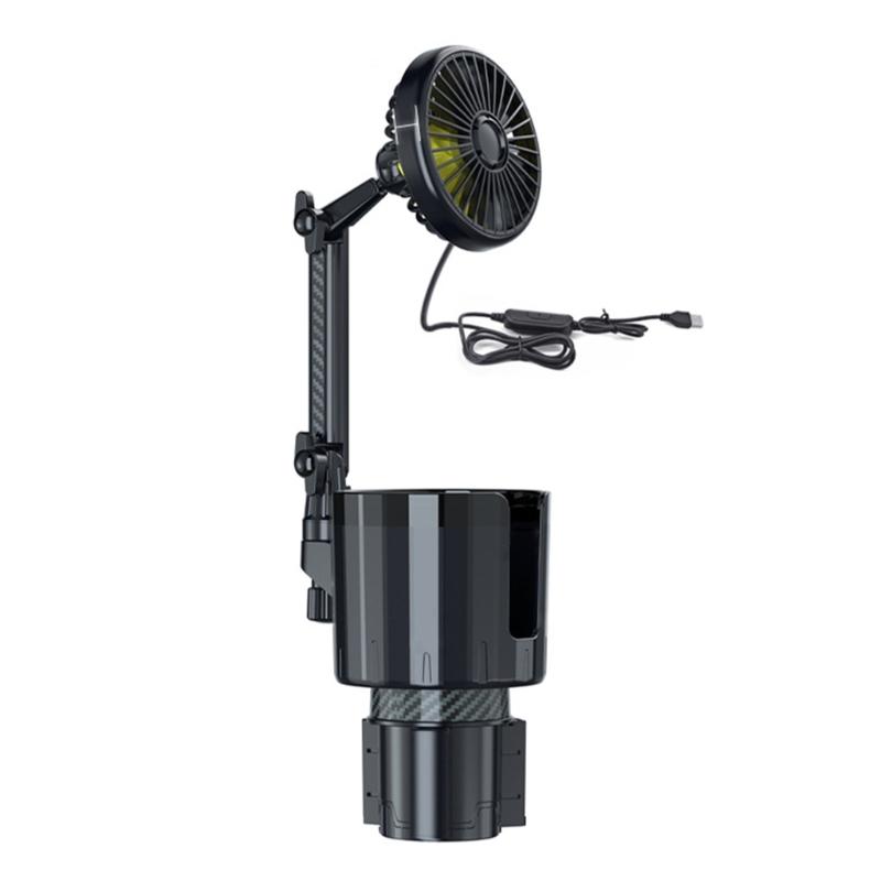 

Car Fan Easy Cup Holder Mounting Adjust Speed 360 degree Rotating for Travel USB Powerful Fan 1