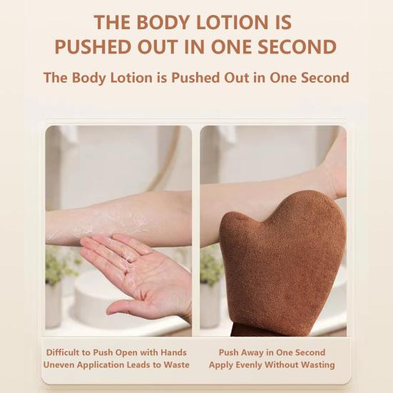 2Pcs Lotion Application Glove Reusable Portable Velvet Sunbathing Gloves Dual-Sided Design Home Tanning Tool