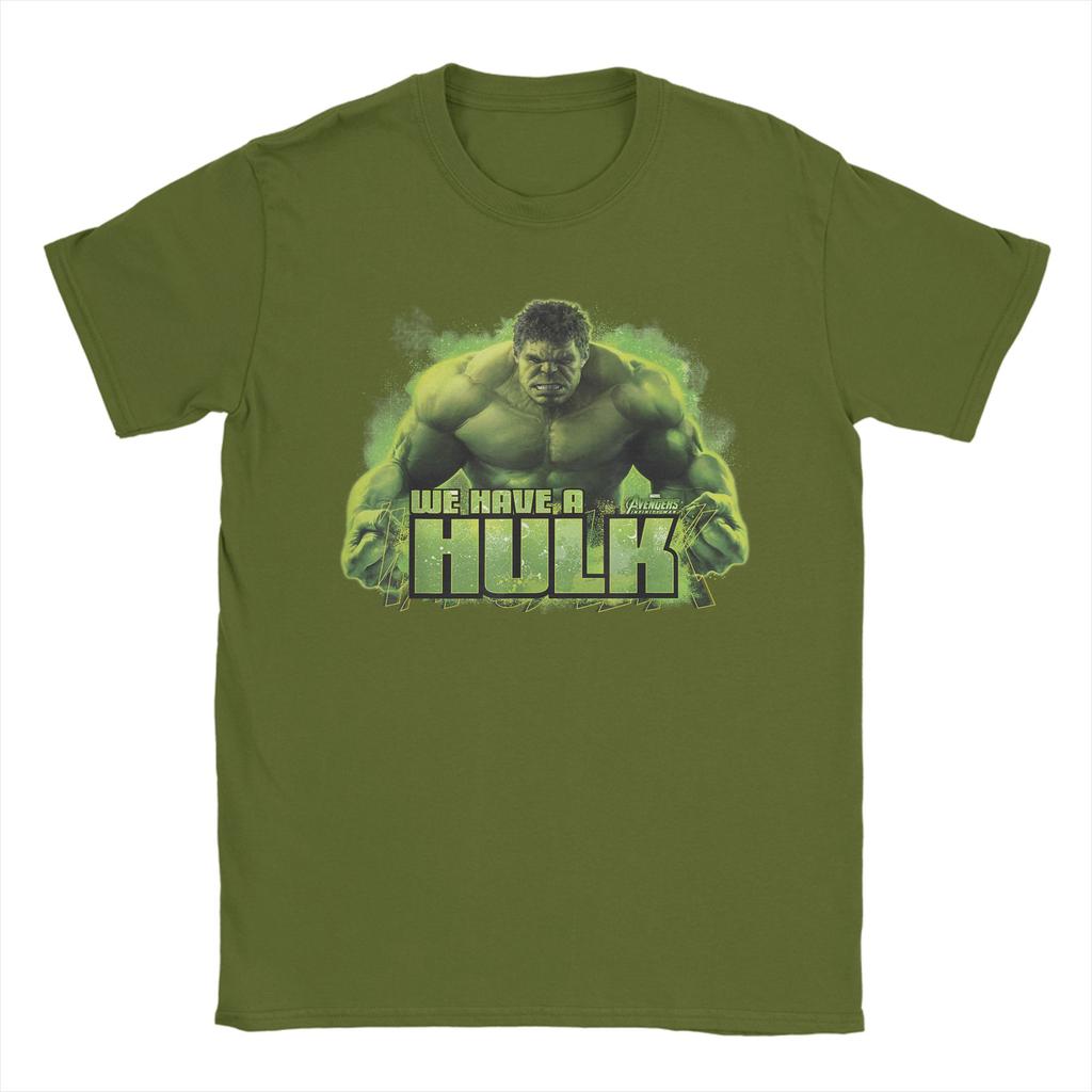 Infinity War We Have A Hulk Unisexs T Shirt Novelty Tees Short Sleeve Crew Neck TShirt Cotton Original Tops