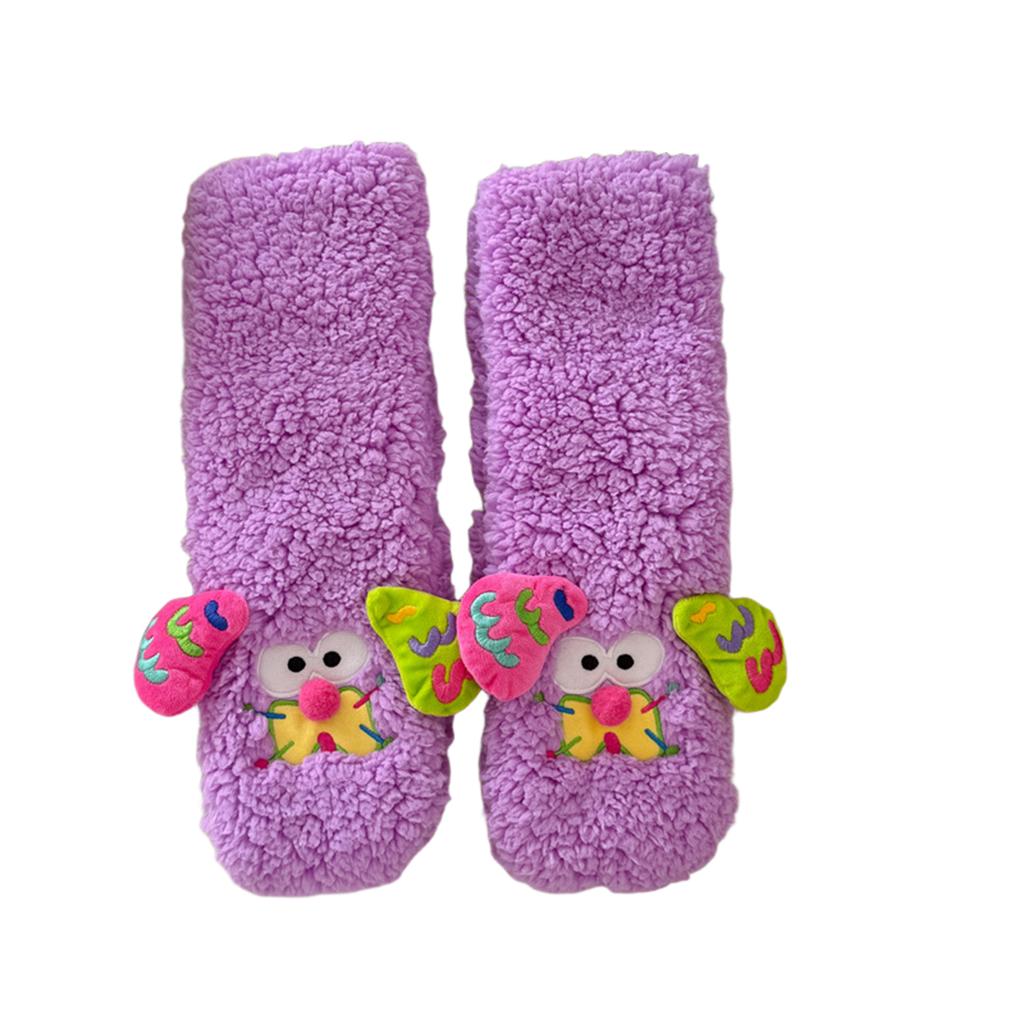 Adult Indoor Non- -Lined Slipper Socks, Warm Floor Socks for Home