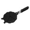 5.9in Waffle Maker Pan Aluminum Alloy Plastic Easy To Clean Mini Waffle Maker for Waffles Sandwich