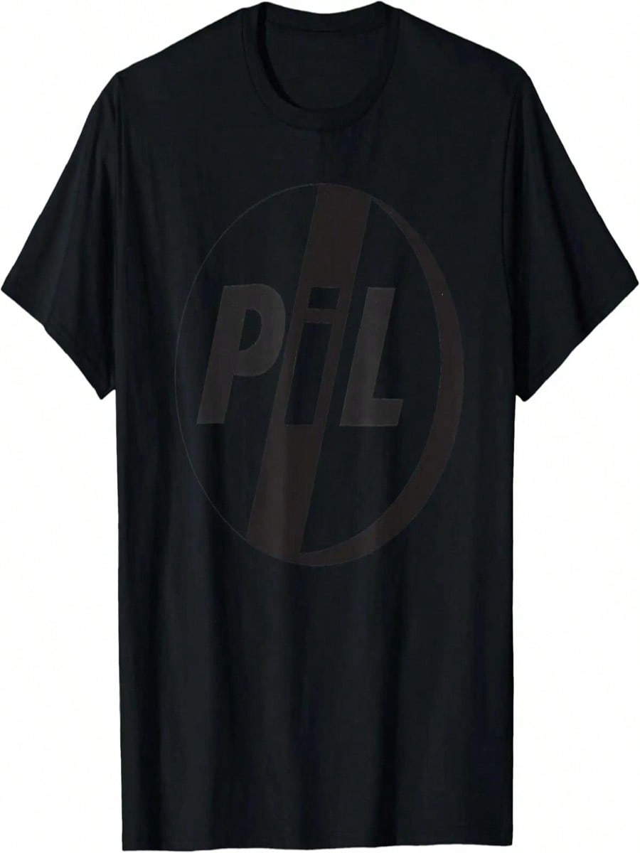 Официальная футболка PiL с черным логотипом Public Image Ltd S разноцветный