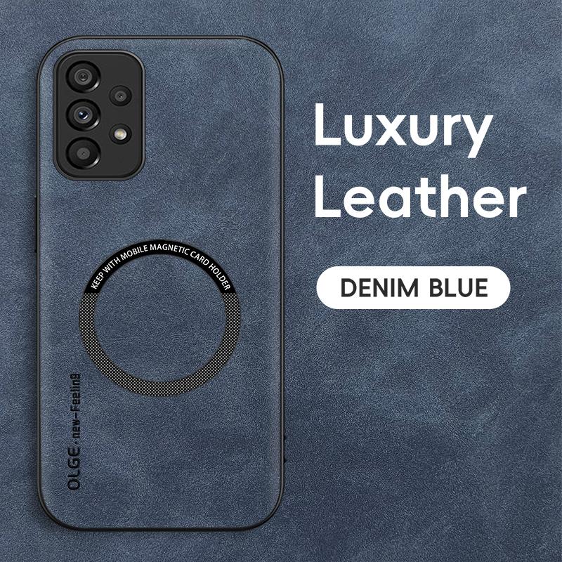 

Магнитный ретро кожаный чехол для Samsung Galaxy A13 4G Беспроводная зарядка Чехол для телефона Galaxy A13 4G