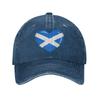 Scotland Scottish Flag Baseball Cap Vintage Distressed Washed Snapback Cap Men Women Summer Unstructured Soft Hats Cap