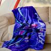 Kpop Demon Hunters Pattern Blanket, Cozy Blanket for All-Season Comfort On Sofas, Beds, Office, Car, Camping and Travel