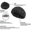 Deep Conditioning Thermal Cap For Hair Care With 10 Disposable Shower Caps